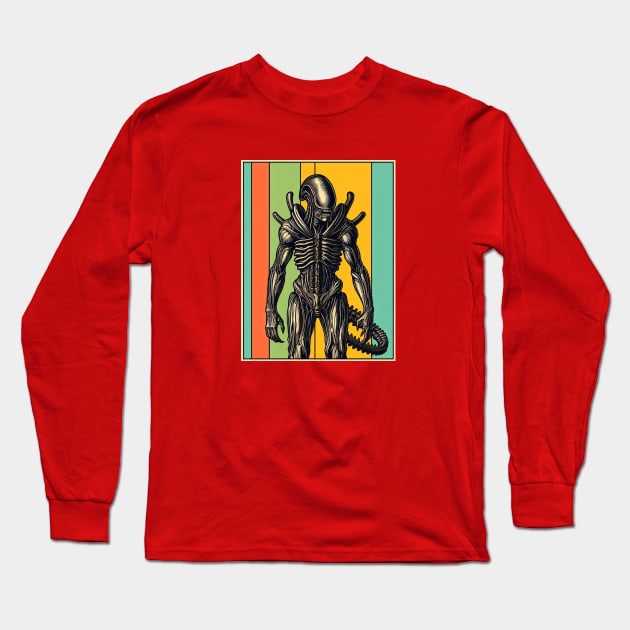 Xenomorph Modeling Long Sleeve T-Shirt by nerd.collect